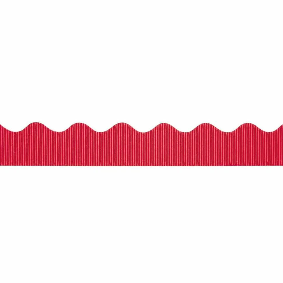Pacon Bordette Scalloped Border, Flame Red