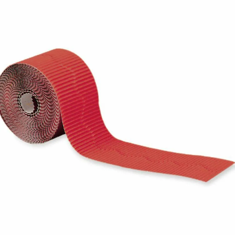 Pacon Bordette Scalloped Border, Flame Red