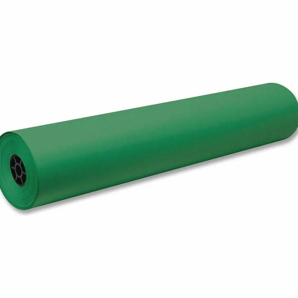 Pacon Decorol Flame-Retardant Paper Roll, 36" x 1000', Festive Green