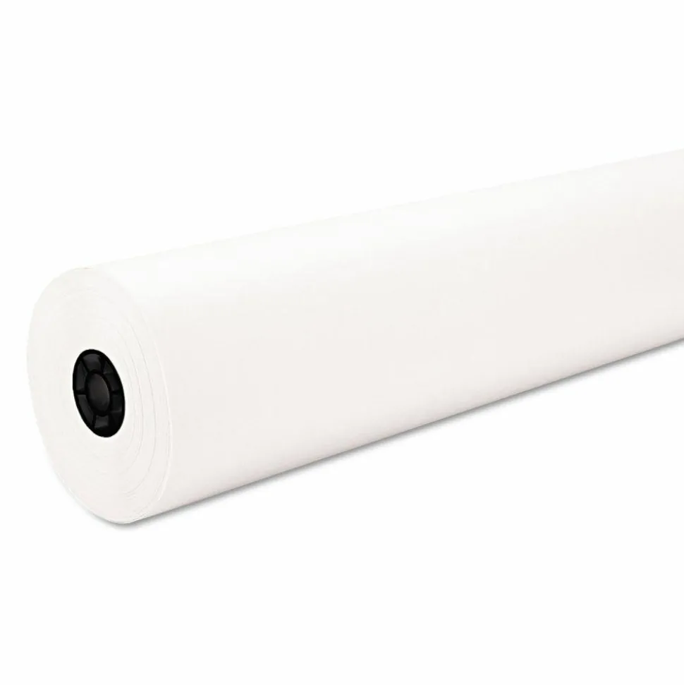 Pacon Decorol Flame-Retardant Paper Roll, 36" x 1000', White