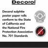Pacon Decorol Flame-Retardant Paper Roll, 36" x 1000', Festive Red
