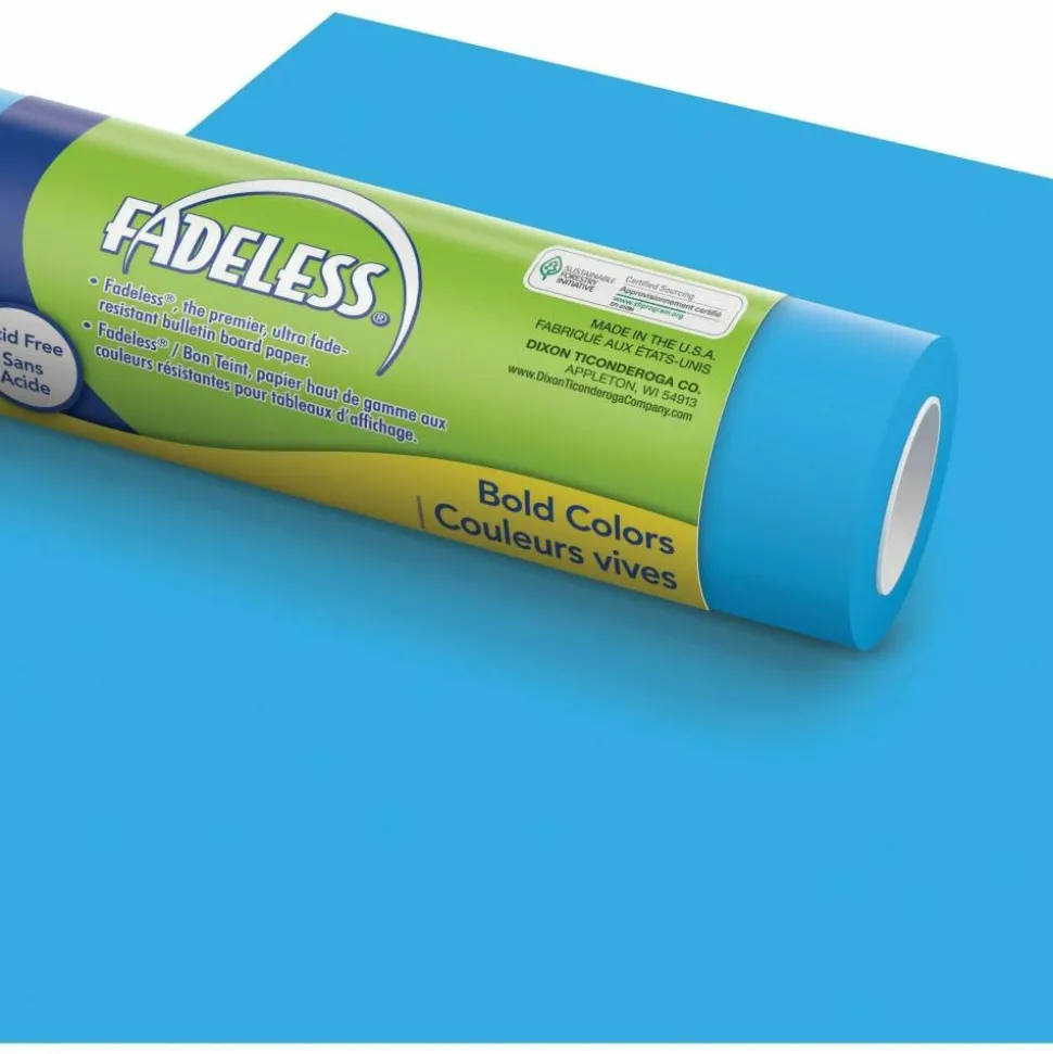 Pacon Fadeless Art Paper Roll, 48" x 50', Brite Blue