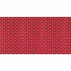 Pacon Fadeless Designs Bulletin Board Paper, Brick, 50 ft x 48", Red/White