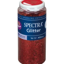 Pacon Glitter, Shaker-Top Can, Red