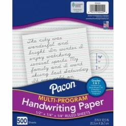 Pacon Multi-Program Handwriting Papers, Grade 2-3, 8