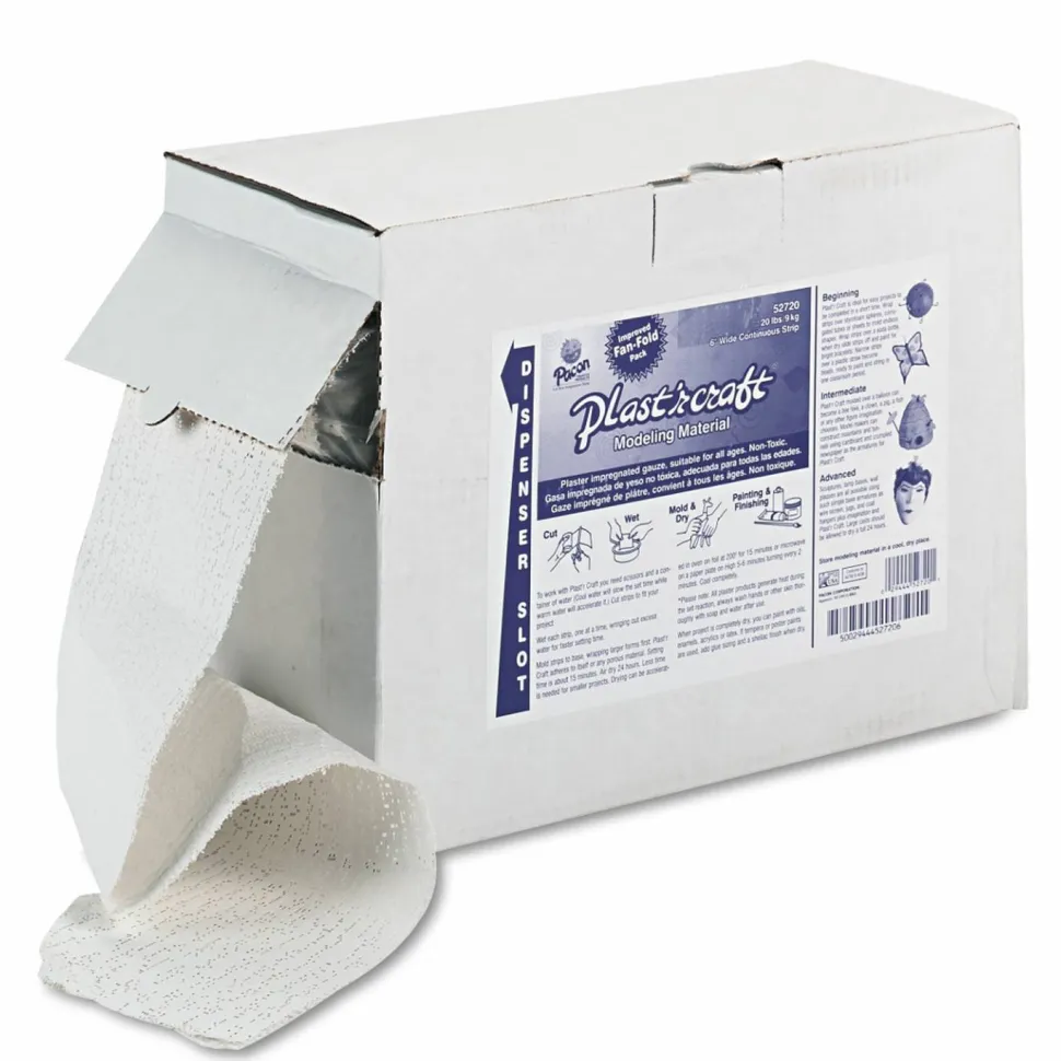 Pacon Plast'r Craft, White, 20 lbs