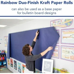 Pacon Rainbow Duo-Finish Kraft Paper Roll, 36" x 1000', Sky Blue