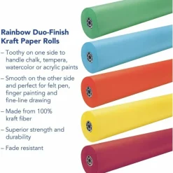 Pacon Rainbow Duo-Finish Kraft Paper Roll, 36" x 1000', Emerald