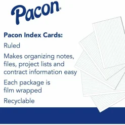 Pacon Ruled Index Cards