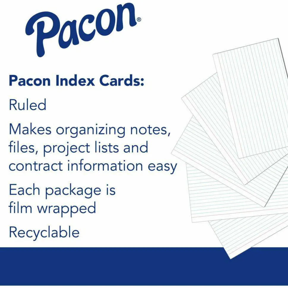 Pacon Ruled Index Cards