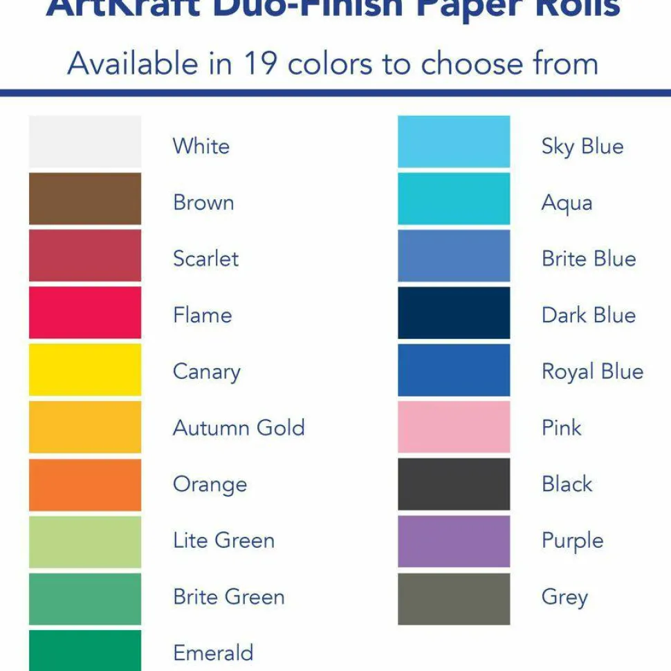 Pacon Spectra ArtKraft Duo-Finish Paper, 48 lb Text Weight, 36" x 1,000 ft, Sky Blue