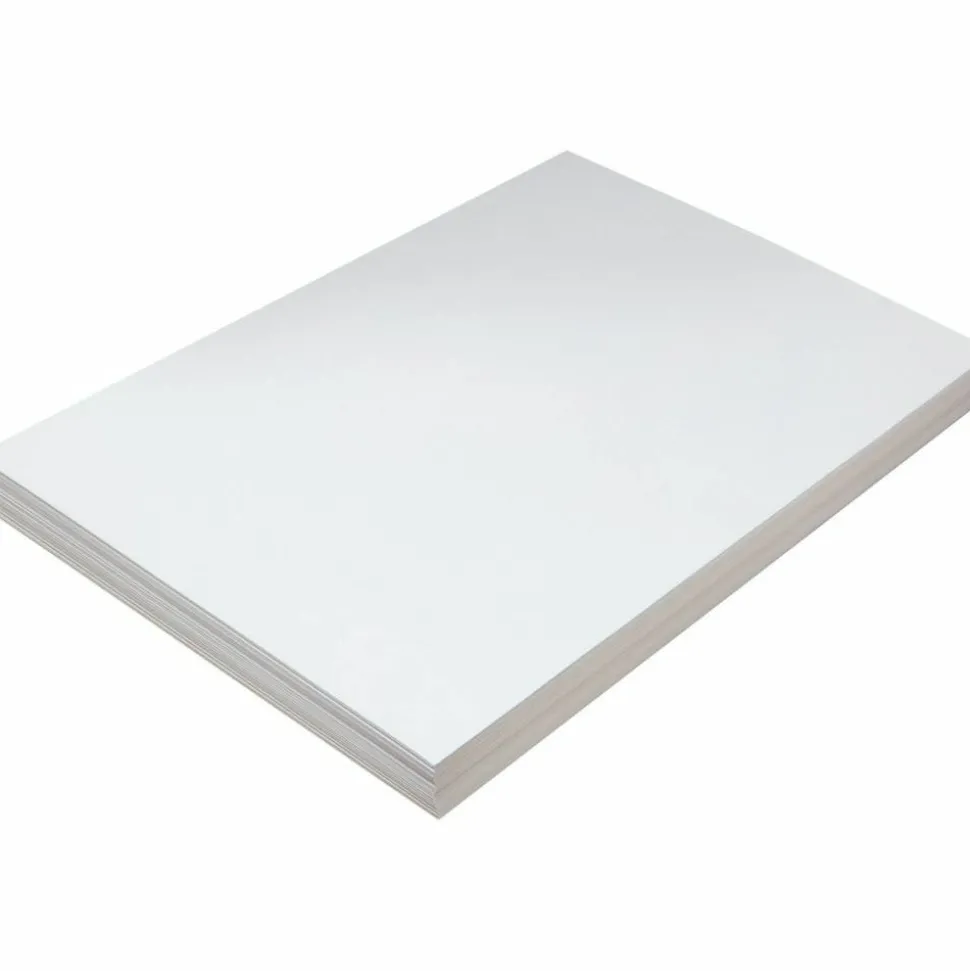 Pacon Tag Board, 12" x 18", 150 Lb, White, Pack Of 100
