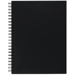 Pacon UCreate Poly Cover Sketch Book, 43 lb Cover Paper Stock, Black Cover, (75) 12 x 9 Sheets