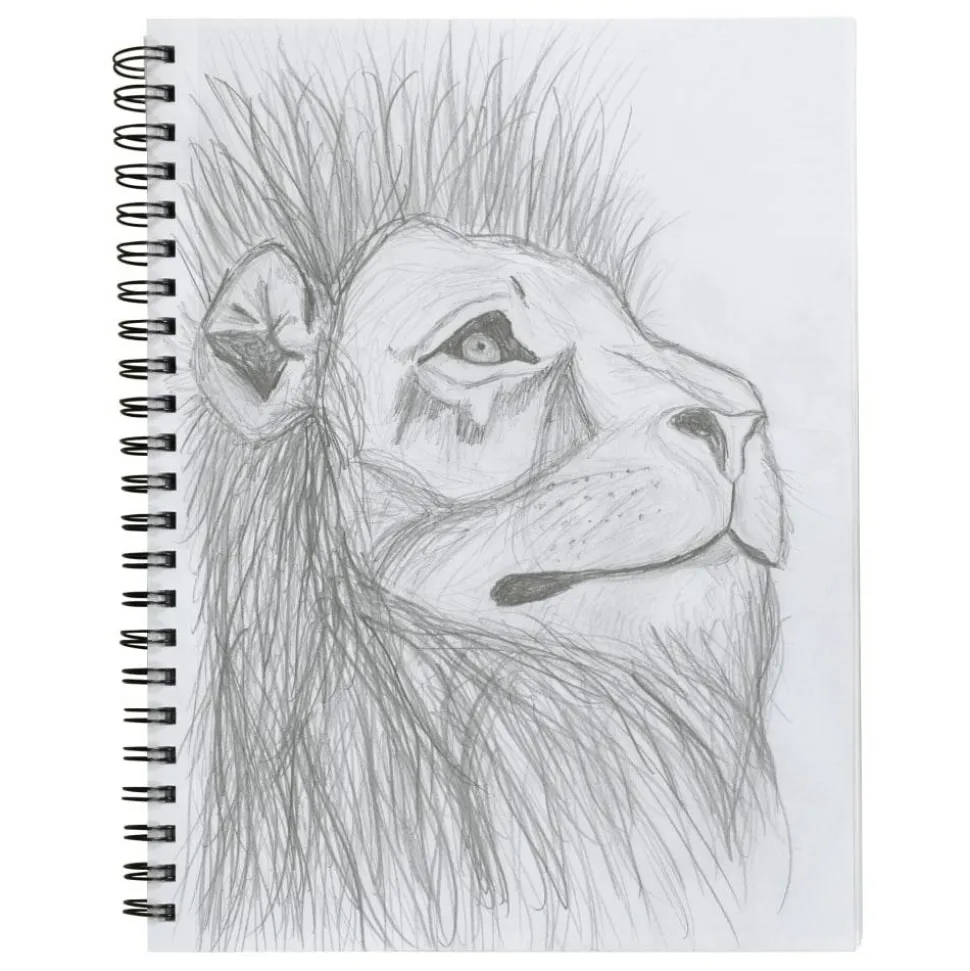 Pacon UCreate Poly Cover Sketch Book, 43 lb Cover Paper Stock, Black Cover, (75) 12 x 9 Sheets