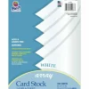 Pacon Array Card Stock, 65 lb Cover Weight, 8.5 x 11, White, 100/Pack