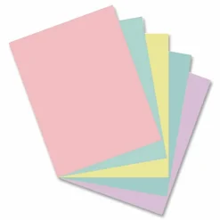 Pacon Array Card Stock, 65 lb Cover Weight, 8.5 x 11, Assorted Pastel Colors, 100/Pack