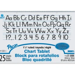 Pacon Chart Tablet, 24" x 16", 1 1/2" Ruled, 25 Sheets