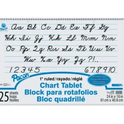 Pacon Chart Tablet, 24" x 16", 1" Ruled, 25 Sheets