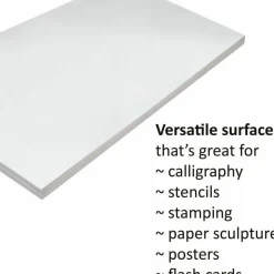 Pacon Medium Weight Tagboard, 12 x 9, White, 100/Pack