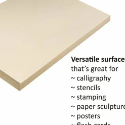 Pacon Tag Board, 12" x 18", 105 Lb, Manila, Pack Of 100