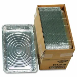 Pactiv Evergreen Aluminum Steam Table Pan, Full-Size Medium, 2.2