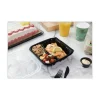 Pactiv Evergreen EarthChoice Vented Dual-Color Microwavable Hinged-Lid Containers, 3-Compartment, 33 Oz,Black/Clear, Pack Of 150 - DC858330B000