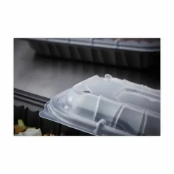 Pactiv Evergreen EarthChoice Entrée2Go Takeout Containers, 1”H x 11-3/4”W x 8-3/4”D, Clear, Case Of 200 Containers