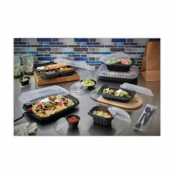 Pactiv Evergreen EarthChoice Entrée2Go Takeout Containers, 12 Oz, Black, Carton Of 600 Containers