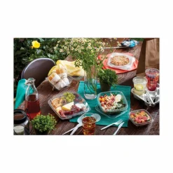 Pactiv Evergreen EarthChoice Recycled PET Container Lid, For 24 to 32 oz Container Bases, 7.37 x 7.37 x 0.83, Clear, Plastic, 300/Carton
