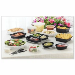 Pactiv Evergreen Newspring DELItainer Microwavable Container, 12 oz, 4.6 x 4.6 x 2.5, Clear, Plastic, 480/Carton