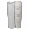 Pactiv Evergreen Paper Round Food Containers With Lids, 16 Oz, White, Carton Of 250 Containers