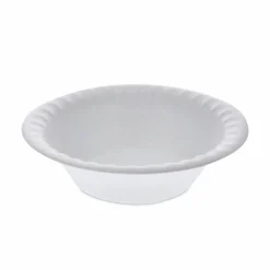 Pactiv Evergreen Placesetter Satin Non-Laminated Foam Dinnerware, Bowl, 12 oz, White, 1,000/Carton