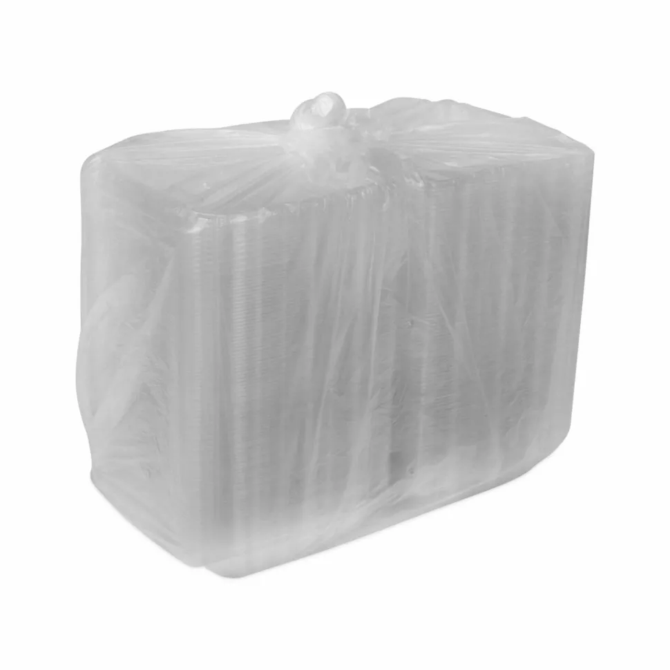 Pactiv Evergreen SENSATION SmartLock Hinged Lid Container, 8.5 x 8.34 x 3., Clear, Plastic, 200/Carton