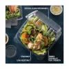 Pactiv Evergreen SENSATION SmartLock Hinged Lid Containers, 3-1/8”H x 9-1/4”W x 8-7/8”D, Clear, Carton Of 200 Containers