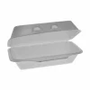 Pactiv Evergreen SmartLock Foam Hinged Lid Container, Medium, 8.8 x 4.5 x 3.1, White, 440/Carton
