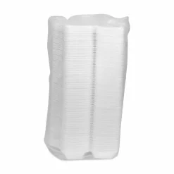 Pactiv Evergreen SmartLock Foam Hinged Lid Container, Medium, 8.8 x 4.5 x 3.1, White, 440/Carton