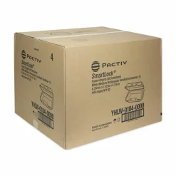 Pactiv Evergreen SmartLock Foam Hinged Lid Container, Medium, 8.8 x 4.5 x 3.1, White, 440/Carton
