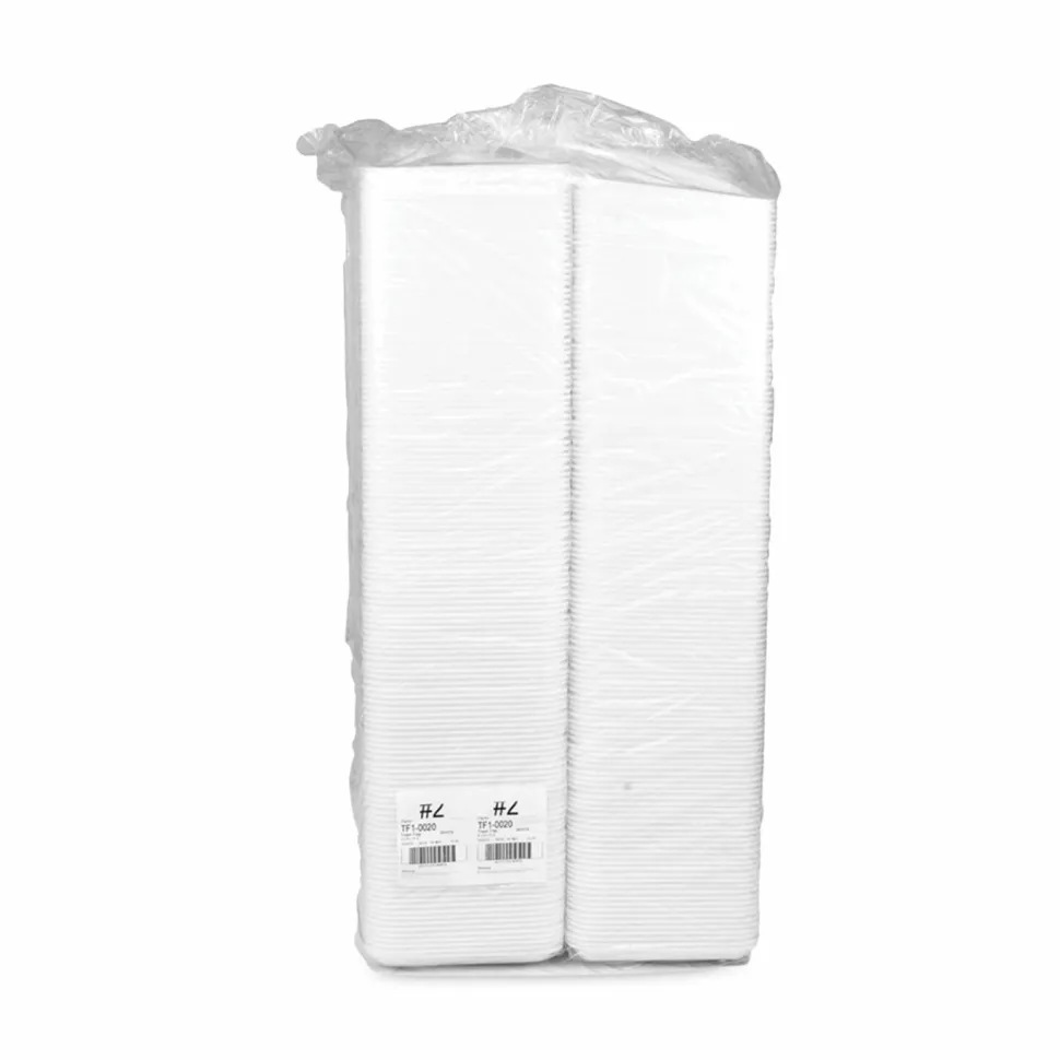 Pactiv Evergreen Supermarket Tray, #2, 8.2 x 5.7 x 0.91, White, Foam ,500/Carton