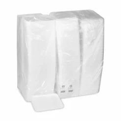 Pactiv Evergreen Supermarket Tray, #8S, 10 x 8 x 0.65, White, Foam, 500/Carton