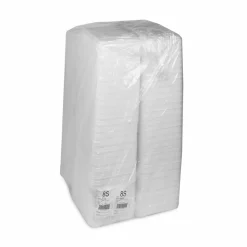 Pactiv Evergreen Supermarket Tray, #8S, 10 x 8 x 0.65, White, Foam, 500/Carton