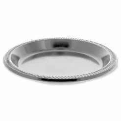 Pactiv Evergreen Meadoware Impact Plastic Dinnerware, Plate, 10.25" dia, Black, 500/Carton