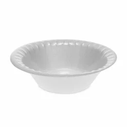 Pactiv Evergreen Placesetter Deluxe Laminated Foam Dinnerware, Bowl, 12 oz, White, 1,000/Carton