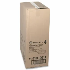 Pactiv Evergreen Placesetter Satin Non-Laminated Foam Dinnerware, 3-Compartment Plate, 9" dia, White, 500/Carton