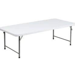 Paige 4.93-Foot Kid's Granite White Plastic Folding Table