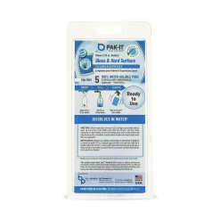 PAK-IT Glass And Hard-Surface Cleaner, Pleasant Scent, Pack Of 5