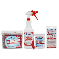 PAK-IT Non-Acid Bathroom Cleaners, Citrus Scent, Pack Of 5 Cleaners