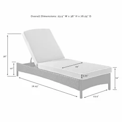 Palm Harbor Outdoor Wicker Chaise Lounge