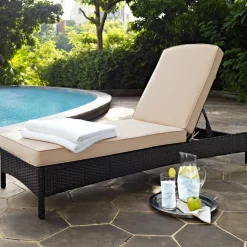 Palm Harbor Outdoor Wicker Chaise Lounge