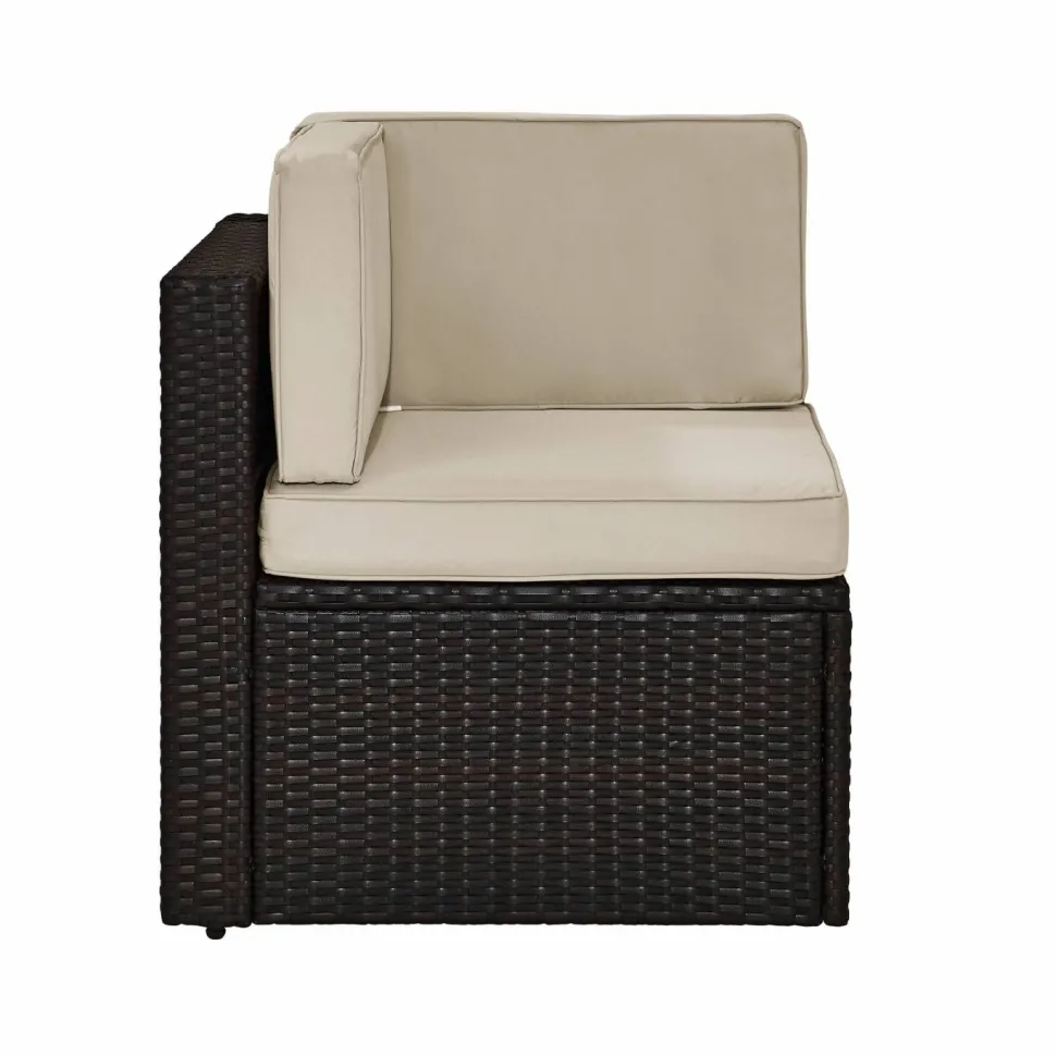 Palm Harbor Outdoor Wicker Corner Chair