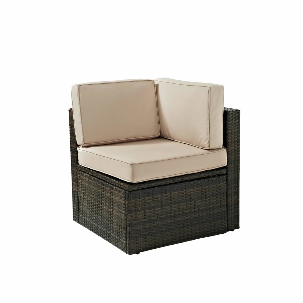 Palm Harbor Outdoor Wicker Corner Chair